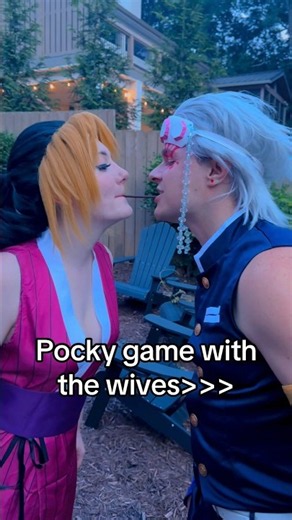 Pocky game, but make it flashy 😎 #demonslayer #anime #pockychallenge #uzui #demonslayeranime
