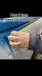 How 2 tone paint jobs are done. #jpautopaintworks #DIYAutomotive #carpainting #texas #trending #foryou #trendingreelsvideo #learn #howto #carpaint | JP Auto Paint Works