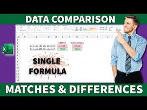 MASTERING Excel Value Comparison: Compare Two Columns in Excel (for Matches & Differences)