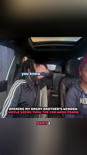 OPENING MY ANGRY BROTHER'S WINDOW WHILE GOING THRU THE CAR WASH PRANK #prank #family #trending #viral
