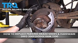 How To Replace Parking Brake Shoes Hardware 2002-09 Dodge Ram 1500