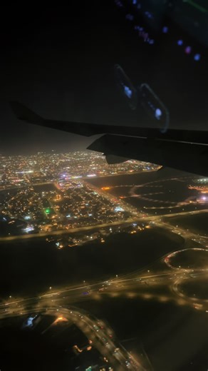 Jeddah Airport Night Landing