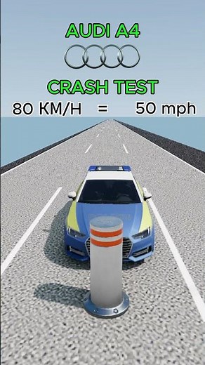 CRUSH TEST AUDI A4 | BeamNG Drive