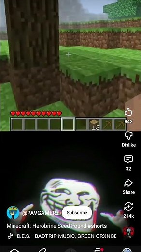 Herobrine seed in Minecraft?😨 creepypasta