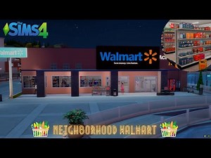 ✨SIMS 4 BUILD✨ | NEIGHBORHOOD WALMART | SIMS 4 #blacksimmer #sims4 #sims4build