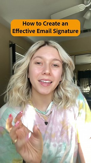 A good email signature can help your email look professional and allow someone to quickly reach out to you! #adobeexpress #emailsignature #emailtips #businesstips #businessemail #emailsignaturetemplate