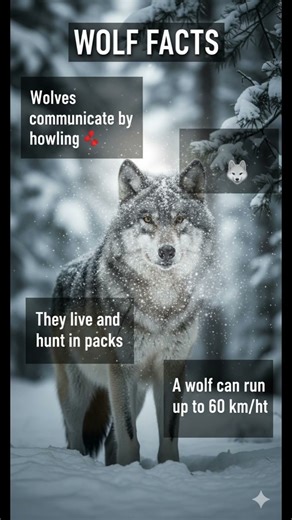 🐺 Wolf Facts You Won't Believe! #shorts #wolf #amazingfacts #wildlife