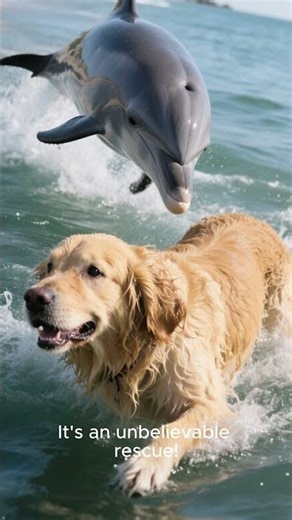 Dolphin Saves Drowning Dog 🐬🐕💔