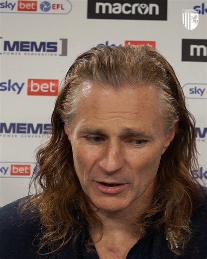 The Gaffer's thoughts on today's events 🗣️ You can watch the full interview below 🔗 https://youtu.be/JsYRD3PSr0s | Gillingham Football Club