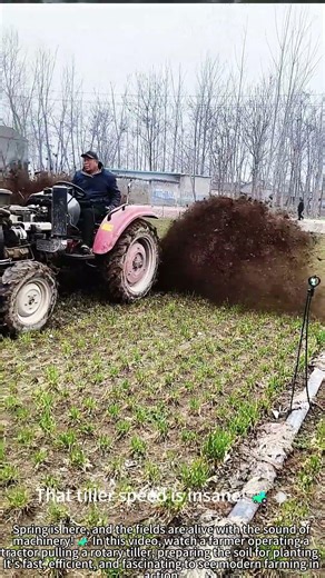 Modern Spring Plowing: Tractor Power in Action! 🚜🌱