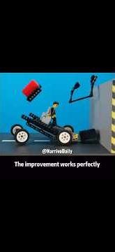 LEGO Car Crash Safety Simulation! #lego #legochallenge #legos #legominifigures #fyp