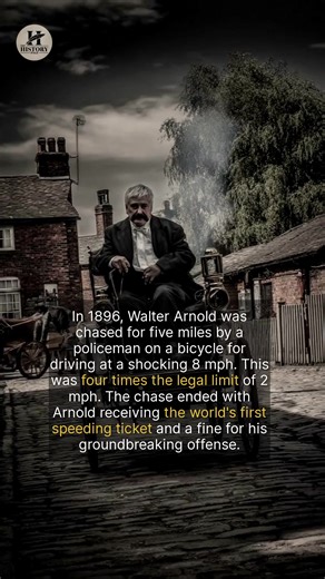 The worlds first speeding ticket was for going 8 mph and led to a chase by a cop on a bicycle. | The History Page