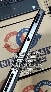 لابات dell precision 7530 الجيل الثامن I5 ، بأعلي فئه في البروسيسور H ورامات 16 DDR4 وهارد 512 M2 NVME وكارت 4جيجا إن فيديا Nvidia quadro p2000 4g.b dedicated بسعر 17000 موديل الجهاز dell precision 7530 البروسيسور : core i5-8400H أعلي فئة في البروسيسور كاش 8ميجا و 4 نواة - رامات ddr4 16GB - هارد : 512 ssd m2 وممكن إضافة هارد آخر M2 اللاب بيشيل هاردين كارتين شاشه Intel uhd graphics 630( 8 جيجا انتل ) - كرت شاشة نيفيديا NVIDIA QUADRO P2000M. 4G.B UP TO 20 G.B - شاشة 15.6 - بطارية أصلية ..الشاحن ال
