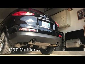 2011 Infiniti EX35 Journey with G37 Coupe Muffler – Exhaust, Startup, Drive-by