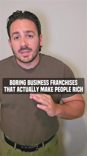 Boring Business Franchises That Actually Make People Rich 🤫 If you’re ready to stop building someone else’s business and start building something you own, hit follow! I’ll show you how to launch your franchise business. #franchiseownership #entrepreneurship #passiveincome #franchisebusiness #wealthbuilding