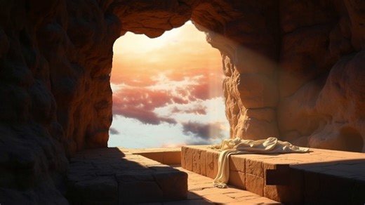 Tomb, Empty Tomb, Resurrection. Free Stock Video