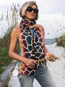 Giraffe Scarf Crochet Pattern: Women's Mosaic Animal Print (PDF) - Etsy
