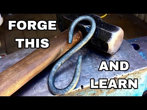 Learn Bending With This Simple Beginner’s Blacksmithing Project | Forging an S-Hook