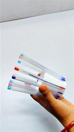 Purane pen ka upyog | Upcycle Old Pens into Cute Home Decor #diy