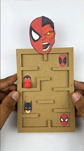 Spiderman Brand New Day Amazing Cardboard Maze Puzzle Game Challenge 🕷️ #spiderman #brandnewday