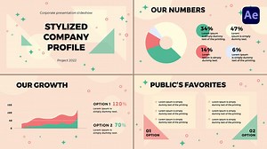 Stylized Corporate Slideshow [After Effects]