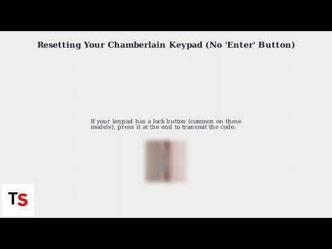 How to Reset Chamberlain Garage Door Keypad Without Enter Button – Easy Workaround