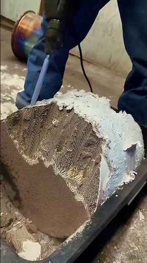 Catalytic Converter Ceramic Core Removal Process | Industrial Demolition Technique