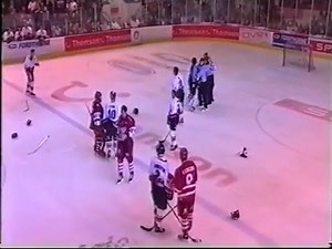 On this day In 2004 - London Racers vs Cardiff Devils EIHL fights 4-12-04 Including Jeremy Cornish vs the Devils goalie Jason Cugnett | Hockey Fights UK