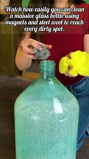 Genius Way To Clean Deep Inside Glass Bottles