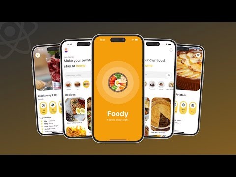 🔴 Build & Deploy Food Recipe App in Expo React Native with Chatgpt | Voiceover English