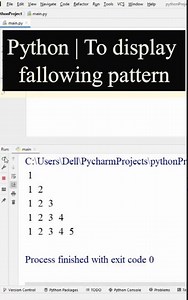 Python Program to display fallowing pattern