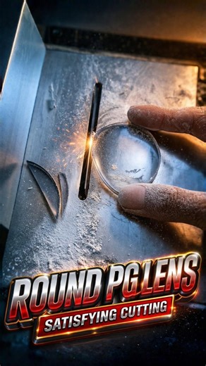 How To Cutting Lenses In Optical Lab | Round PG LENS Cutting