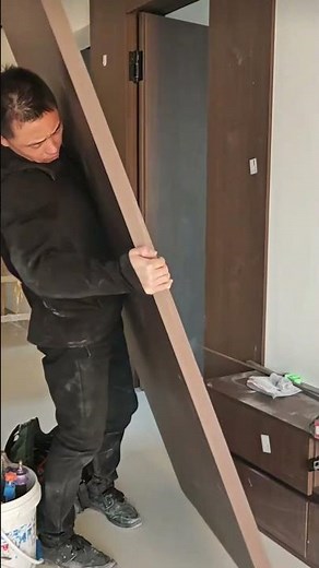 Sliding Door Track Installation #woodworking #usashorts