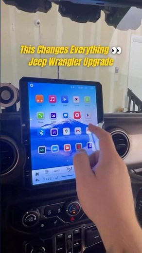 Bigger screen. Better adventures. 2018–2023 #JeepWrangler 12.1" Screen #Wirelesscarplay #Androidauto