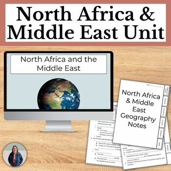 North Africa and Middle East Geography Unit with Guided Notes and Map Activities