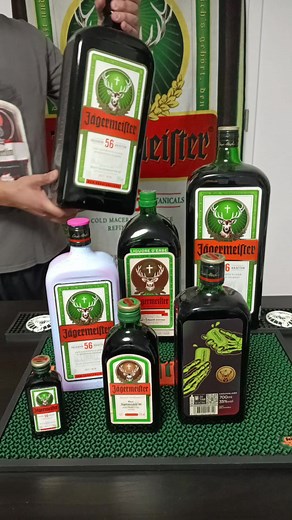 Jägermeister Bottle Collection Showcase