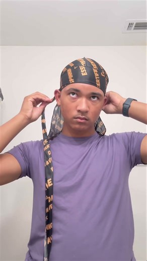 How to tie a durag #360waves #hairstyle #durags #durag #wavers #waves #540waves #explore