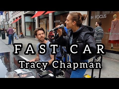 AMAZING STREET PIANIST STUNS PASSERBY | Fast Car - Tracy Chapman | Allie Sherlock&David Owens Cover