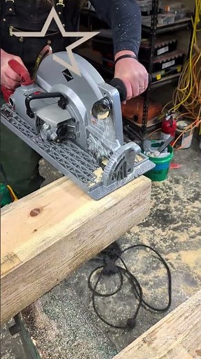 16th and 5/16 skill saw cuts — 6x8 timber dovetail
