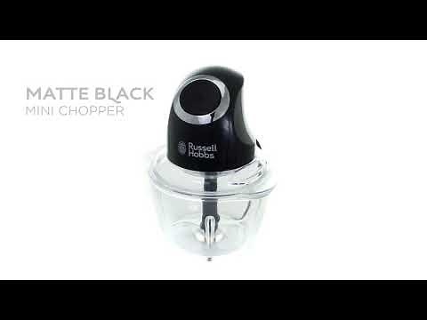 Russell Hobbs RHMFP5BLK Matte Black Mini Chopper - 360° Video