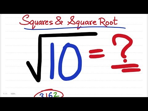 Square root of 10 | square root by long division method | the square root method