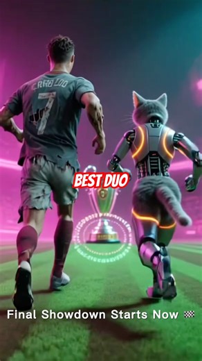 Best World Cup Duo #cristianoronaldo #tabbycat #shorts