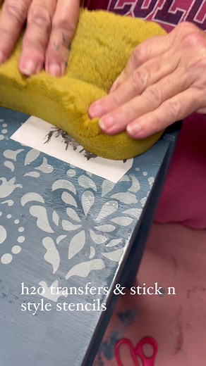 1.4K views · 38 reactions | This week my students learned about Wise Owl Paints, blending, and fun ways to create with Redesign with Prima H2O Transfers and Stick n Style Stencils. | Calle's ReDesigns | Facebook