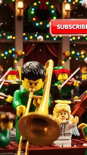Lego Christmas Symphony: Elves Play Instruments! Unexpected Musical Talents!