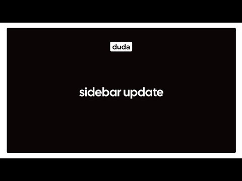 Build Faster With the New Duda Sidebar | Full Walkthrough