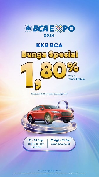 Jangan lewatkan kesempatan mendapatkan promo yang PROMO di BCA EXPO 2026