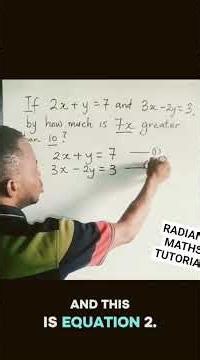 WORD PROBLEM ON SIMULTANEOUS EQUATIONS MADE EASY FOR J.SS1,2&3