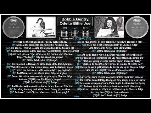 Bobbie Gentry - Ode' to Billy Joe [Guitar chords & lyrics]