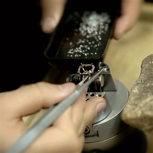 How small are the smallest diamonds? It’s hard to believe, but each one of these tiny diamonds has been faceted with 57 facets in the modern round brilliant-cut. This video shows each diamond placed on a diamond gauge, measuring just 1mm in diameter. The diamonds come from our CanadaMark range available to ethical jewellers and used in some of our own ethical jewellery designs. Rough diamonds are tracked from the mine to the final polished diamond and assigned a unique CanadaMark (CM) number as 