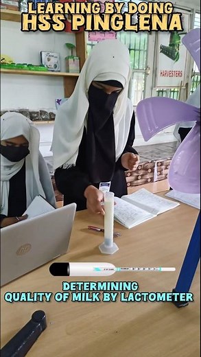 Determination of milk quality by Lactometer Test.| #shorts